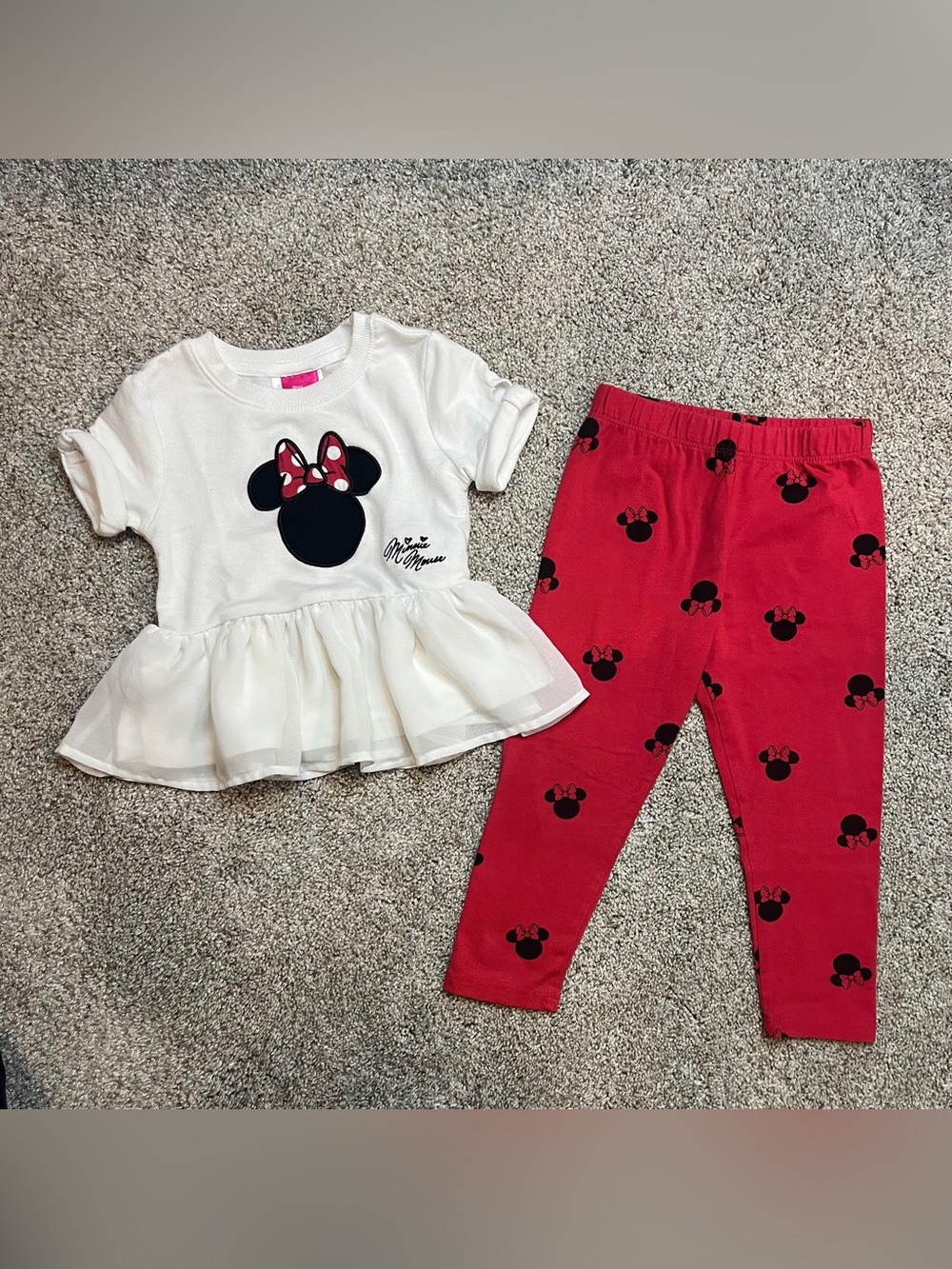 2T Disney Minnie Mouse Outfit Set